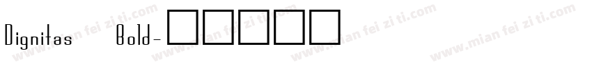 Dignitas Bold字体转换